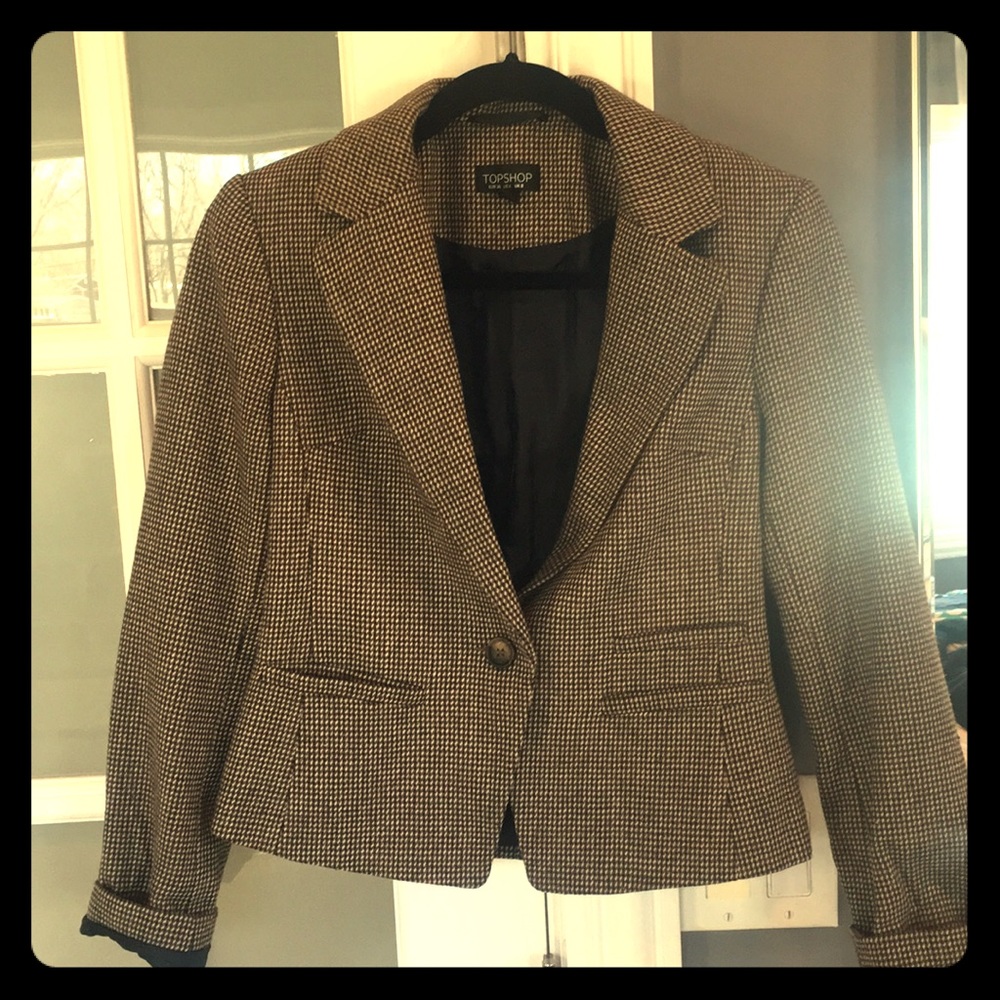 Topshop tweed blazer